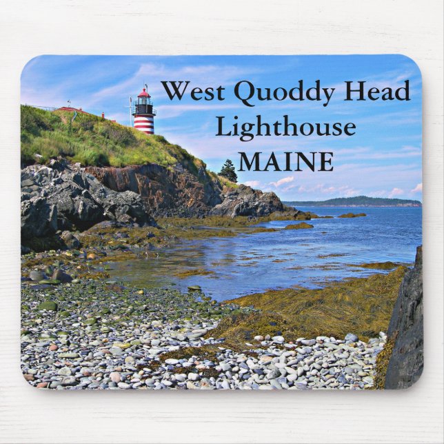 Farol de Cabeça Oeste, Maine Mousepad (Frente)
