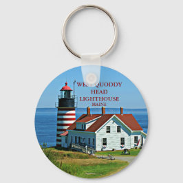 Farol de Cabeça Quoddy Ocidental, Chaveiro Maine R