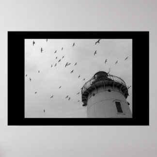 Farol de Cleveland e cascas de impressão