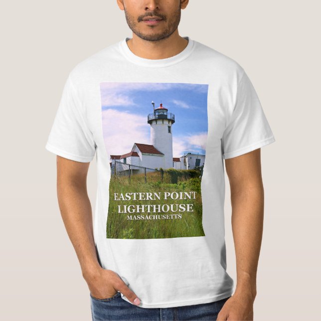 Farol de East Point, Massachusetts T-Shirt (Frente)