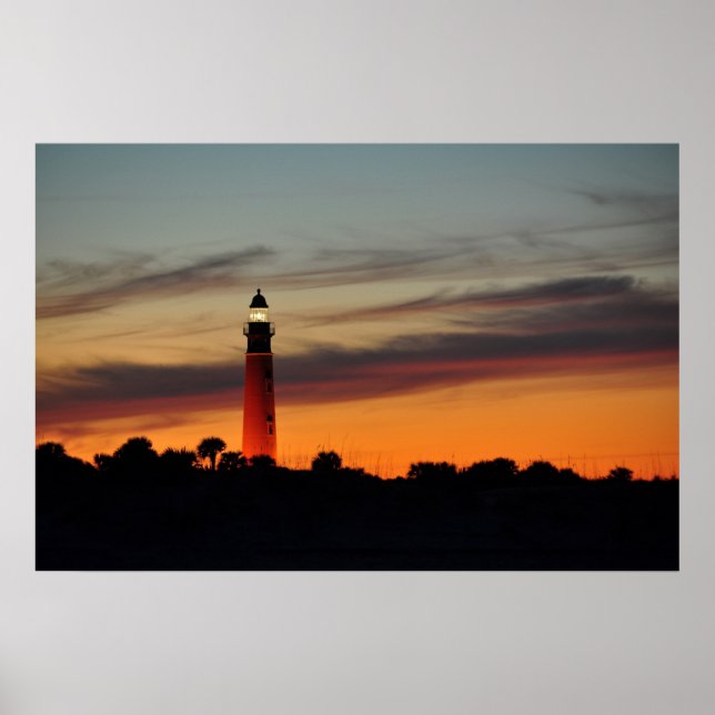 Farol de entrada de puma Sherbet Orange Sky Poster (Frente)
