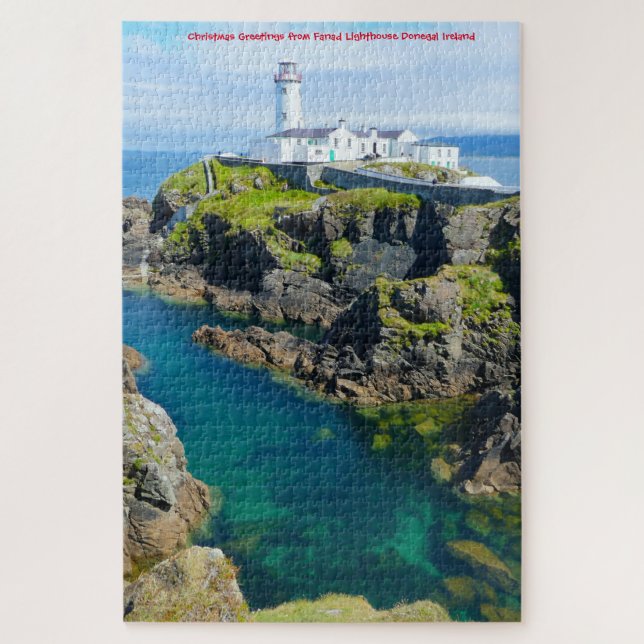 Farol de Fanad Donegal Irlanda. Quebra-cabeça (Vertical)