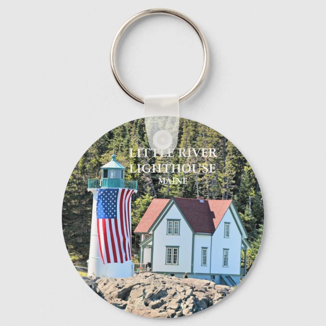 Farol de Little River, chaveiro do Maine (Frente)