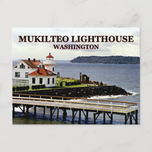 Farol de Mukilteo, Washington Cartão Postal (Frente)