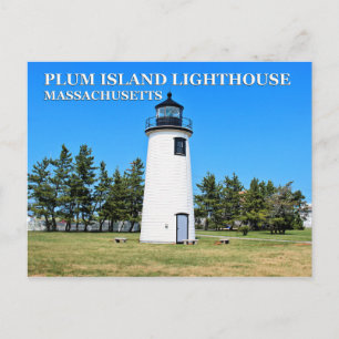 Farol de Plum Island, cartão postal de Massachuse