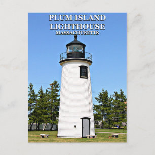 Farol de Plum Island, cartão postal de Massachuset