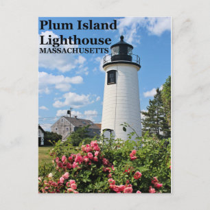 Farol de Plum Island, cartão postal de Massachuset
