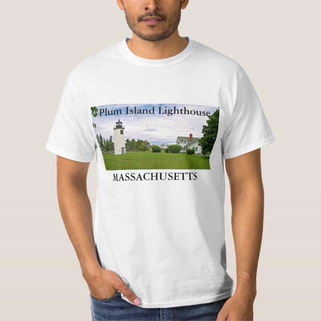 Farol de Plum Island, Massachusetts T-Shirt (Frente)