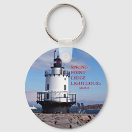 Farol de ponta primavera, Maine Chaveiro
