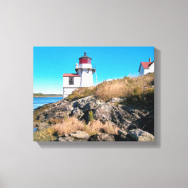 Farol de Ponto de Esquilo, Maine Canvas Print