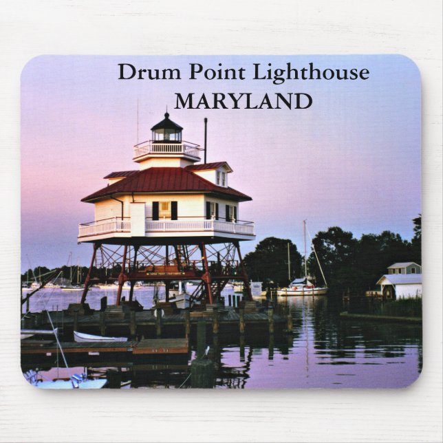 Farol de Ponto de Tambor, Maryland Mousepad (Frente)