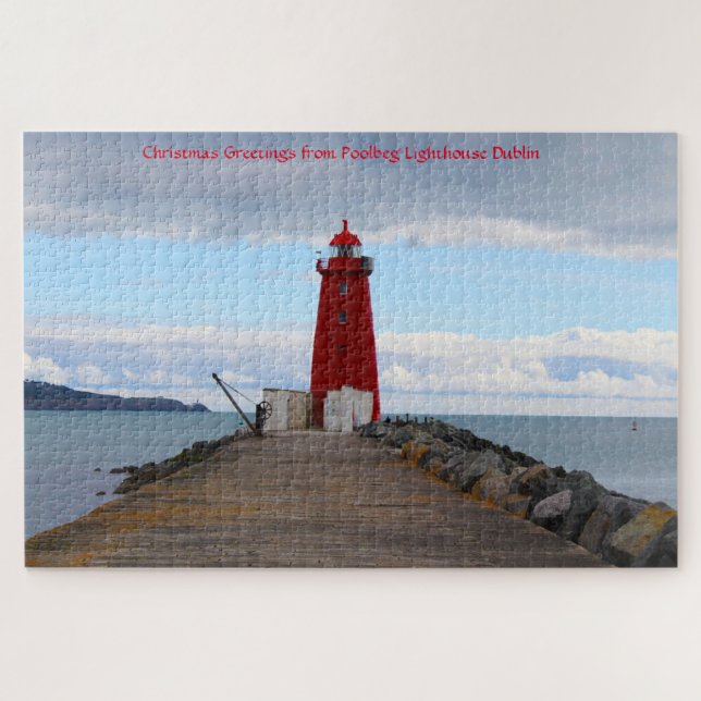 Farol de Poolbeg Dublin. Quebra-cabeça (Horizontal)