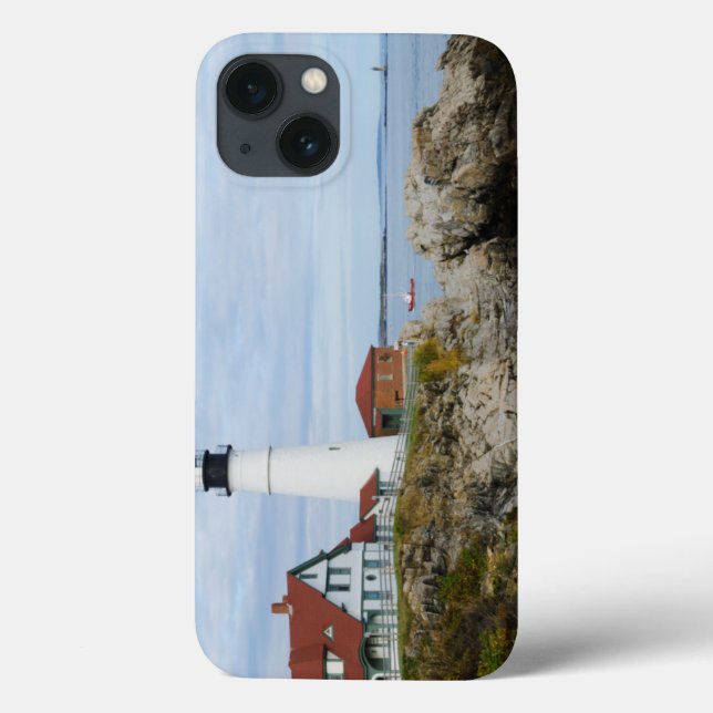 Farol de Portland Headlight em costa rochosa (Verso)