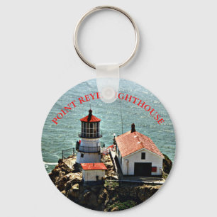 Farol de Reyes do ponto, chaveiro redondo de