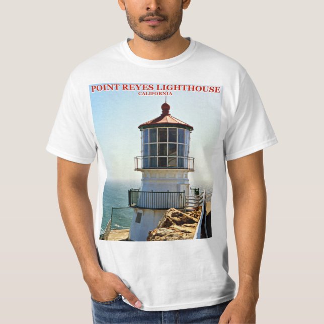 Farol de Reyes do ponto, t-shirt de Califórnia (Frente)