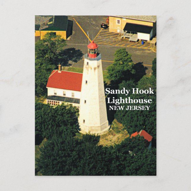 Farol de Sandy Hook, cartão postal de Nova Jersey (Frente)