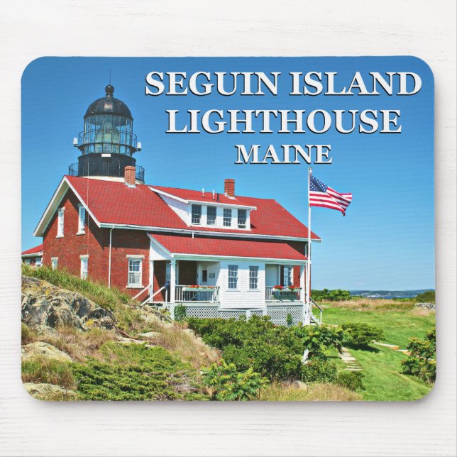 Farol de Seguin Island, Maine Mousepad (Frente)