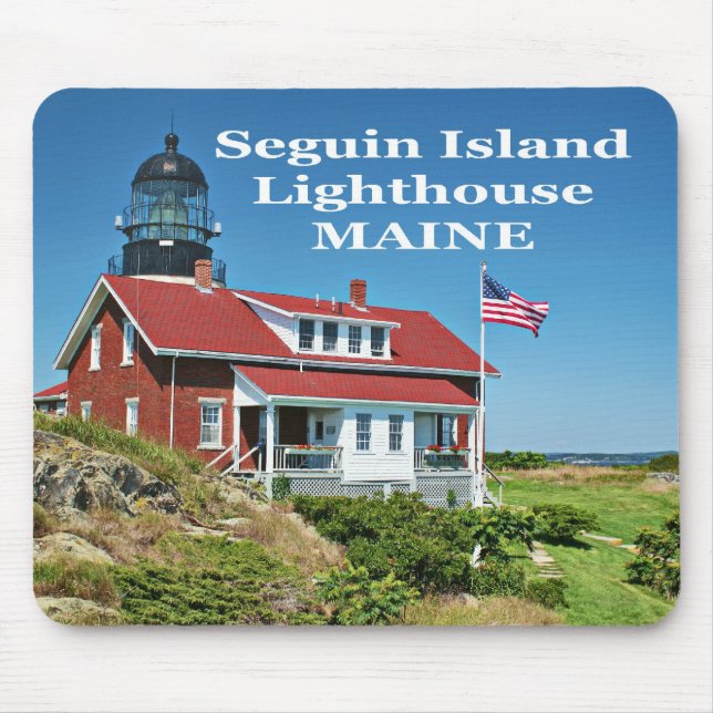 Farol de Seguin Island, Maine Mousepad (Frente)