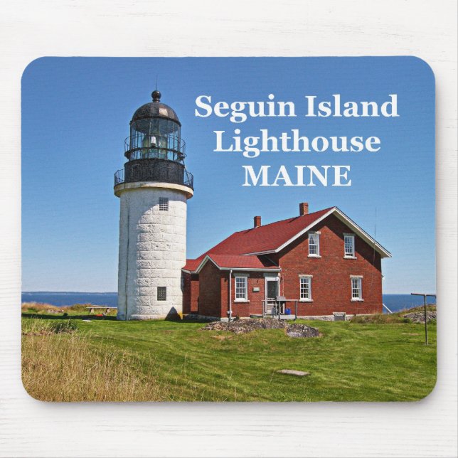 Farol de Seguin Island, Maine Mousepad (Frente)