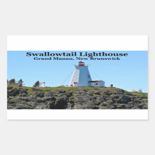 Farol de Swallowtail, Manan grande, N.B. Etiqueta