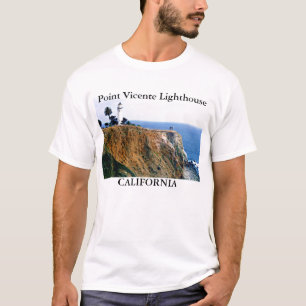 Farol de Vicente do ponto, t-shirt de Califórnia