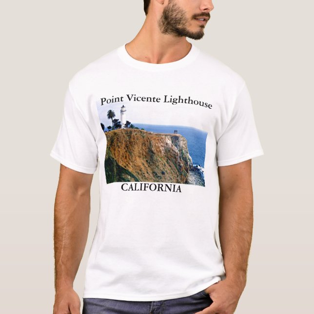 Farol de Vicente do ponto, t-shirt de Califórnia (Frente)