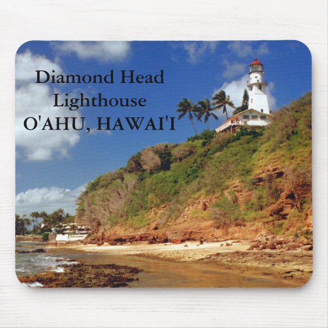 Farol Diamond Head, O'ahu, Hawai'i Mousepad (Frente)