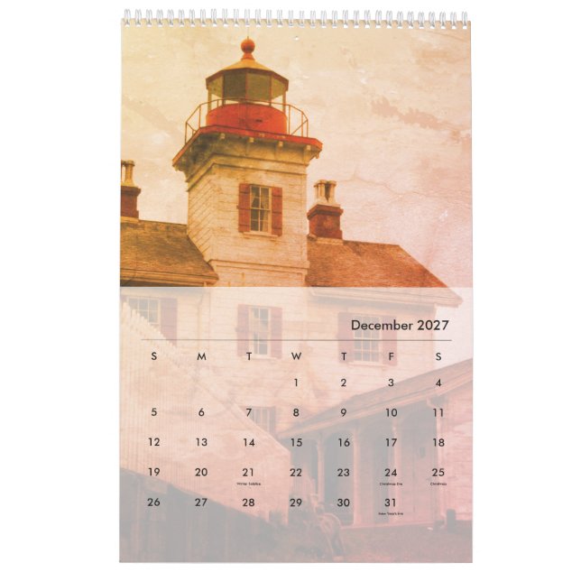 Farol do Calendário de Oregon e Washington (Dez 2027)