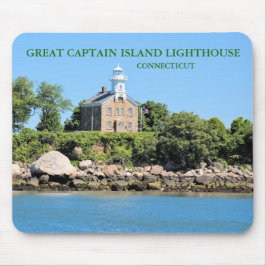 Farol do Capitão excelente Island, CT Mousepad