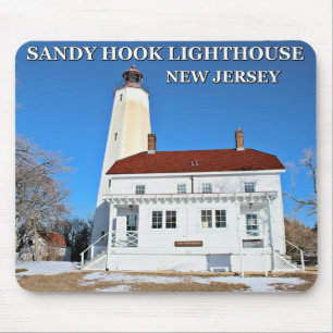 Farol do gancho de Sandy, New-jersey Mousepad