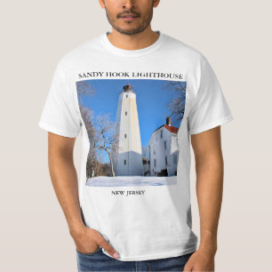 Farol do gancho de Sandy, t-shirt de New-jersey