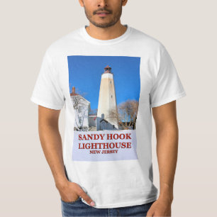 Farol do gancho de Sandy, t-shirt de New-jersey