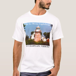 Farol do La Motte da ilha, t-shirt de Vermont