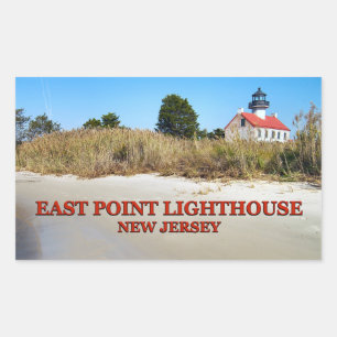 Farol do leste do ponto, etiquetas de New-jersey