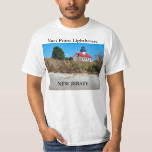 Farol do leste do ponto, t-shirt de New-jersey