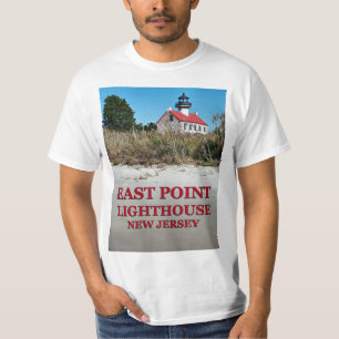 Farol do leste do ponto, t-shirt de New-jersey