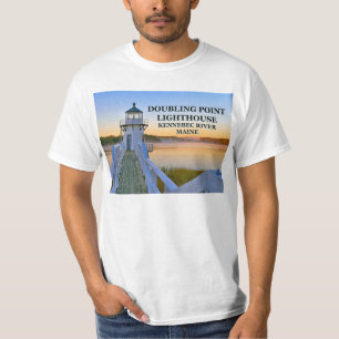 Farol do ponto de duplicação, t-shirt de Maine
