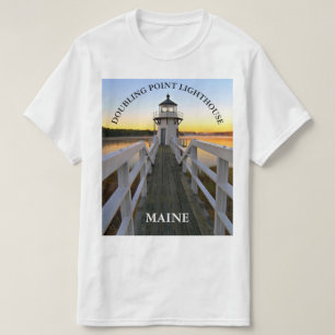 Farol do ponto de duplicação, t-shirt de Maine