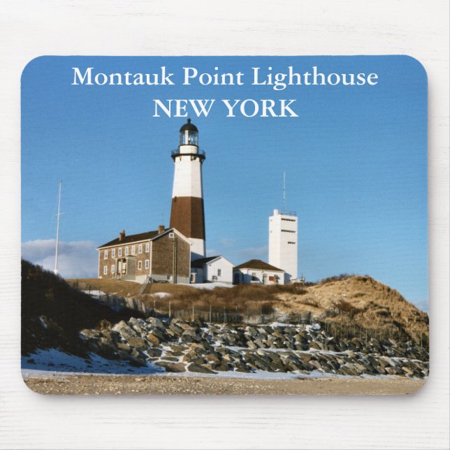 Farol do ponto de Montauk, New York Mousepad (Frente)