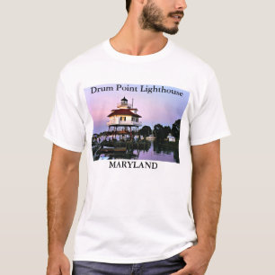 Farol do ponto do cilindro, t-shirt de Maryland