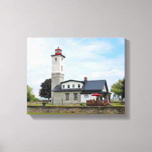 Farol do porto de Ogdensburg, canvas de NY