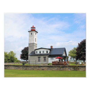 Farol do porto de Ogdensburg, impressão da foto d