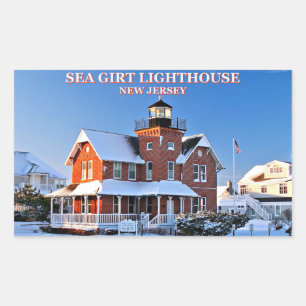 Farol Girt mar, etiquetas de New-jersey