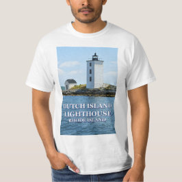 Farol holandês da ilha, Rhode - t-shirt da ilha