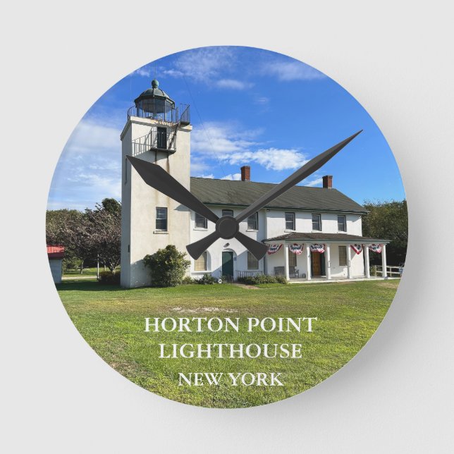 Farol Horton Point, Relógio Redondo de Nova York (Frente)