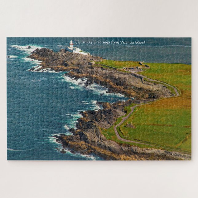 Farol Ilha Valentia Kerry. Quebra-cabeça (Horizontal)