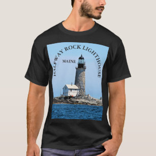 Farol incompleto da rocha, t-shirt de Maine