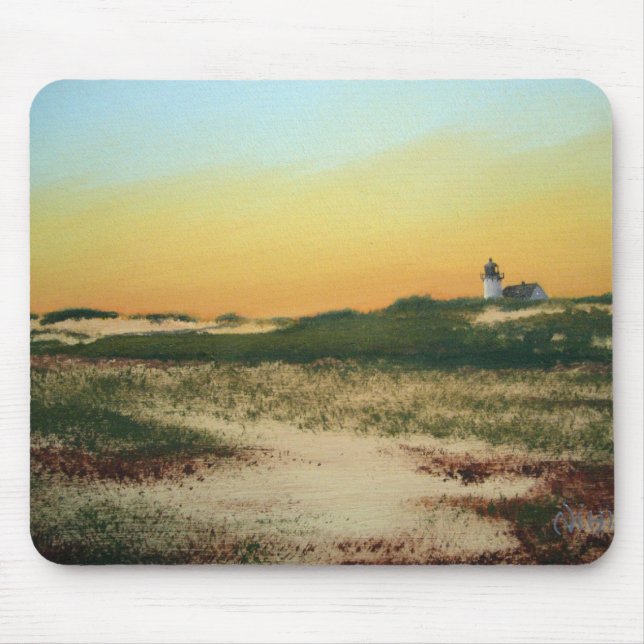 Farol Mousepad de Cape Cod do ponto da raça (Frente)