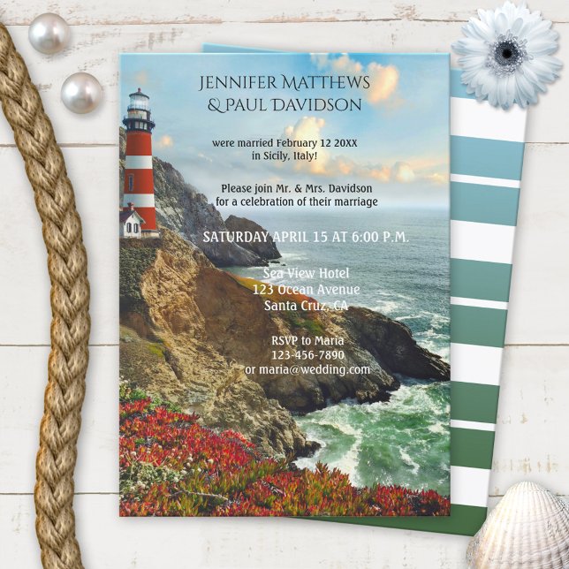 Farol Náutico Após Convite De Casamento (Criador carregado)