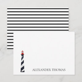 Farol Náutico Costeiro Negro e Branco